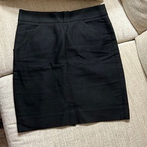 J Crew Black Pencil Skirt Petite